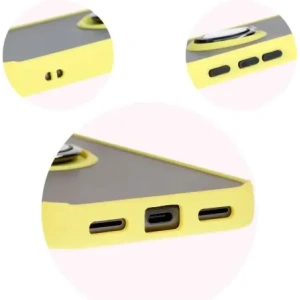 Kup Etui s úchopem na prst Bizon Case Hybrid Ring pro Google Pixel 8a kouřové s žlutým rámem - BIZ5745 - {ean13} - Sklep Home Screen