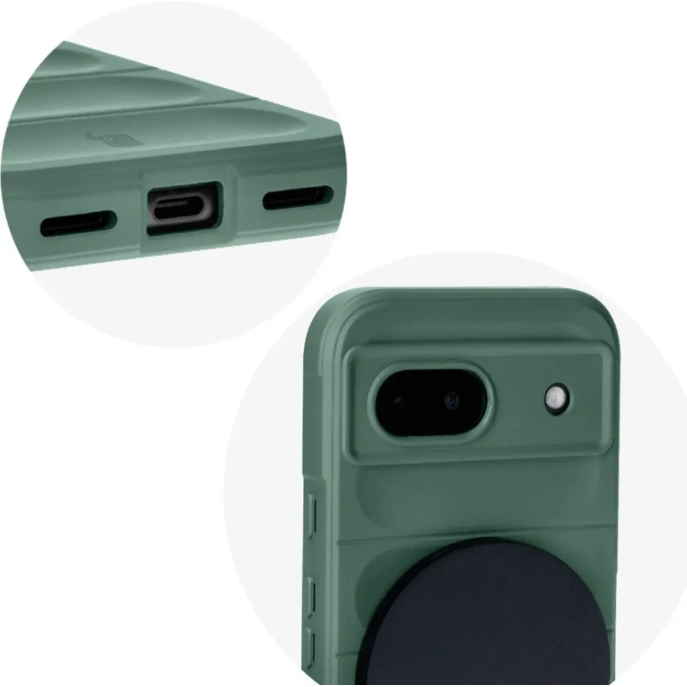 Pancerne etui Bizon Case Tur do Google Pixel 8a ciemnozielone