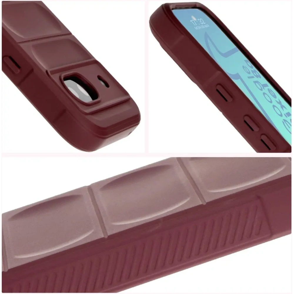 Pancerne etui Bizon Case Tur do Google Pixel 8a ciemnofioletowe