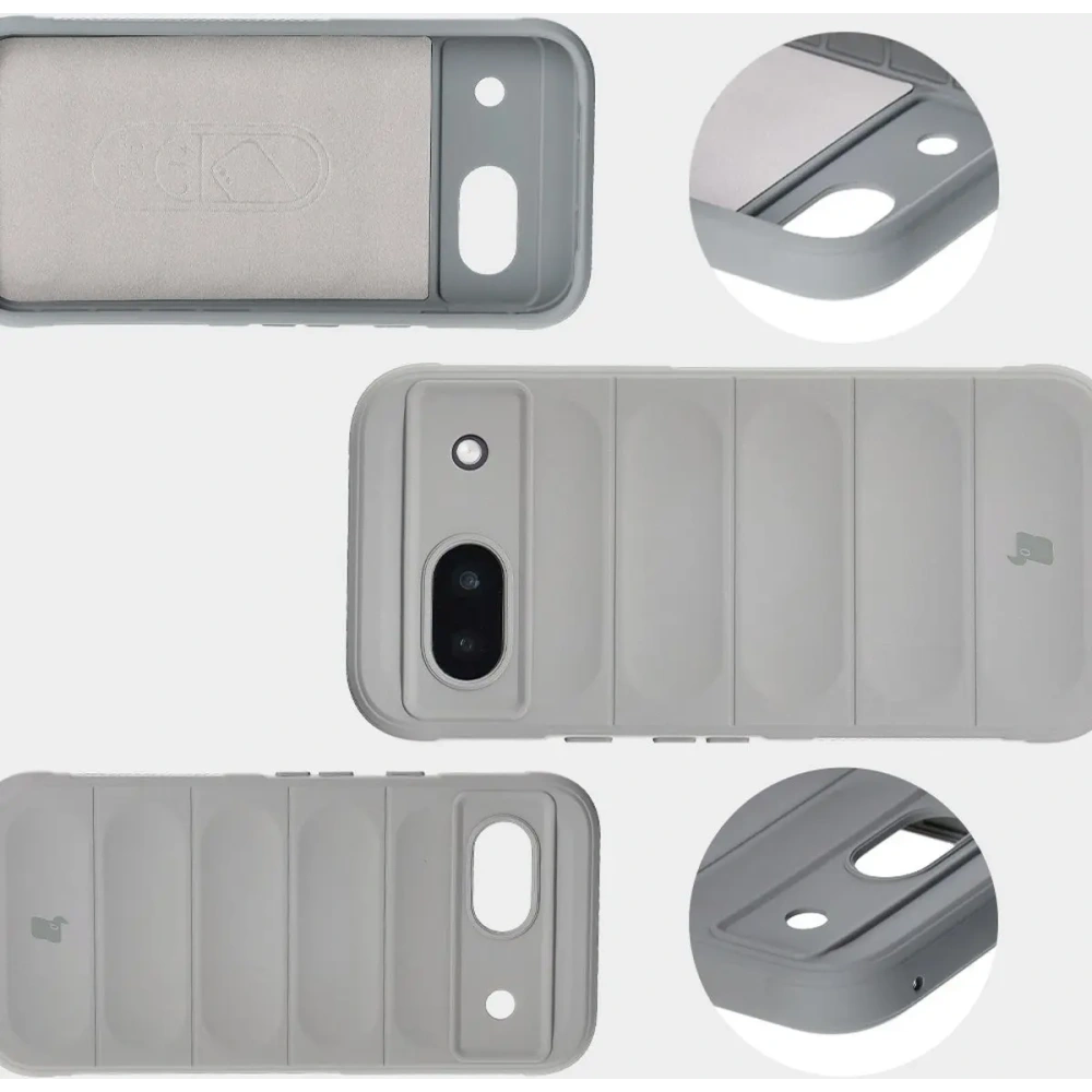 Pancerne etui Bizon Case Tur do Google Pixel 8a jasnoszare