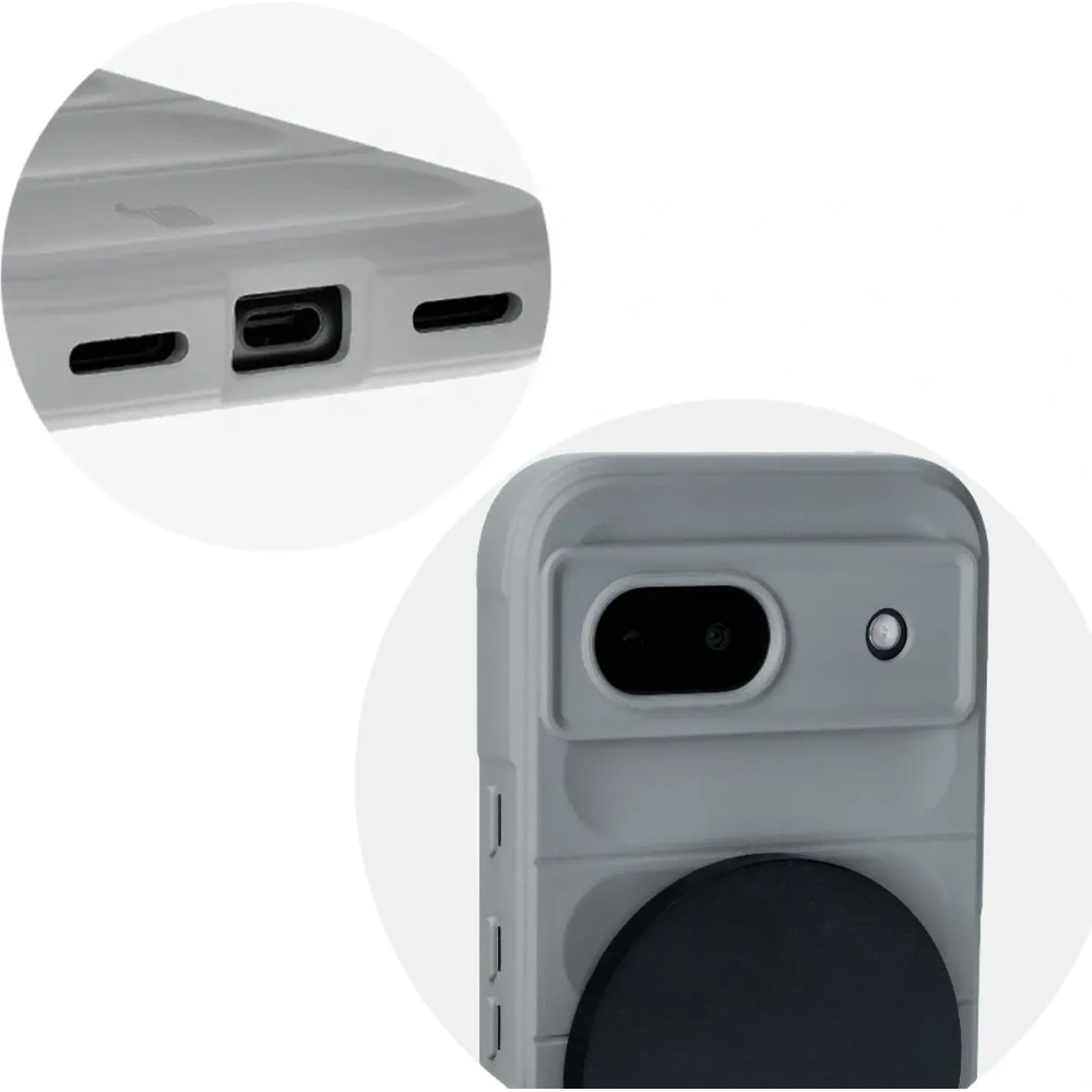 Pancerne etui Bizon Case Tur do Google Pixel 8a jasnoszare