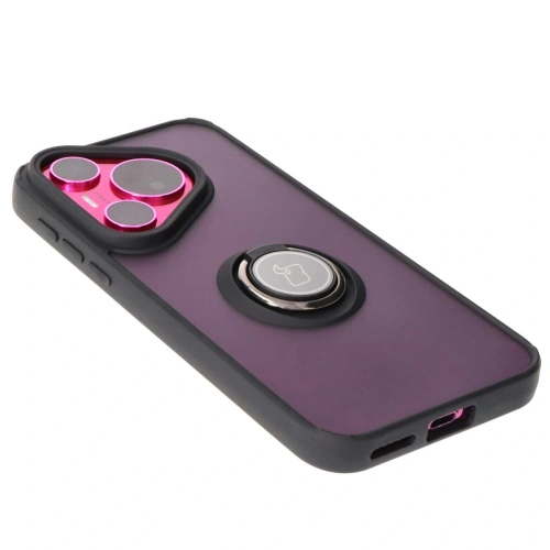 Buy Bizon Case Hybrid Ring Huawei Pura 70 smoky with a black frame - BIZ5996 - {ean13} - Home Screen Store Europe