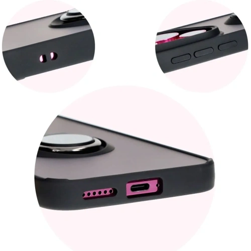 Kup Bizon Case Hybrid Ring Huawei Pura 70 rauchig mit einem schwarzen Rahmen - BIZ5996 - {ean13} - Sklep Home Screen