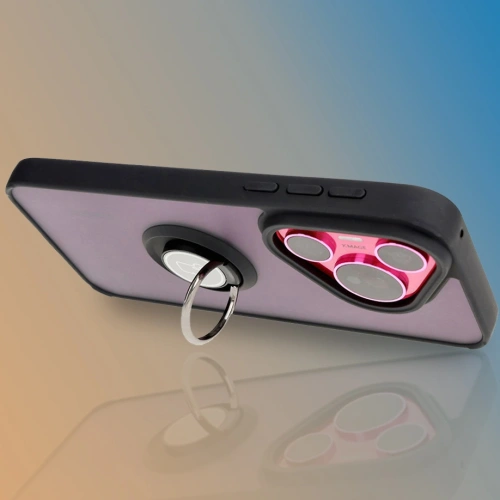 Buy Bizon Case Hybrid Ring Huawei Pura 70 smoky with a black frame - BIZ5996 - {ean13} - Home Screen Store Europe