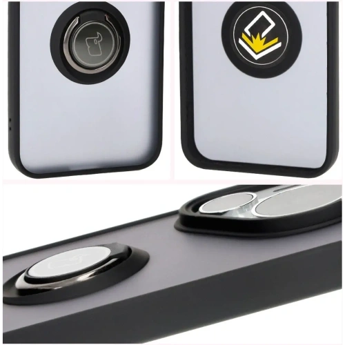 Kup Etui z uchwytem na palec Bizon Case Hybrid Ring do Huawei Pura 70 Pro / Pro+ przydymione z czarną ramką - BIZ5765 - {ean13} - Sklep Home Screen