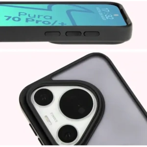 Kup Bizon Case Hybrid Ring Huawei Pura 70 Pro / Pro+ füstös fekete kerettel - BIZ5765 - {ean13} - Sklep Home Screen