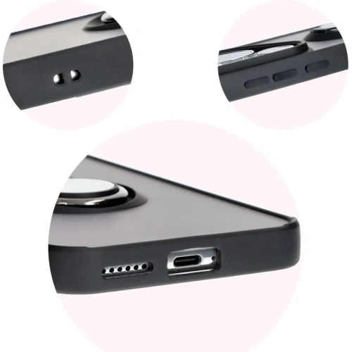 Buy Bizon Case Hybrid Ring Huawei Pura 70 Pro / Pro+ smoky with a black frame - BIZ5765 - {ean13} - Home Screen Store Europe