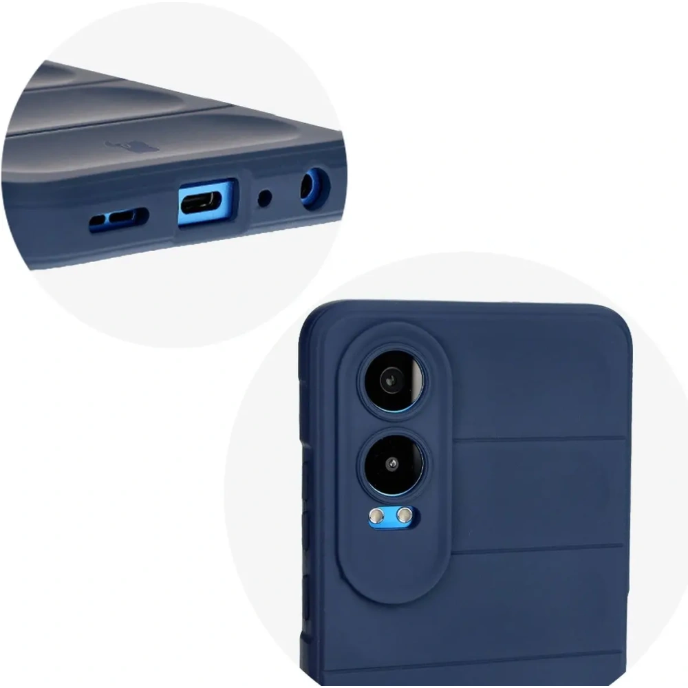 Pancerne etui Bizon Case Tur do OnePlus Nord CE4 Lite 5G granatowe