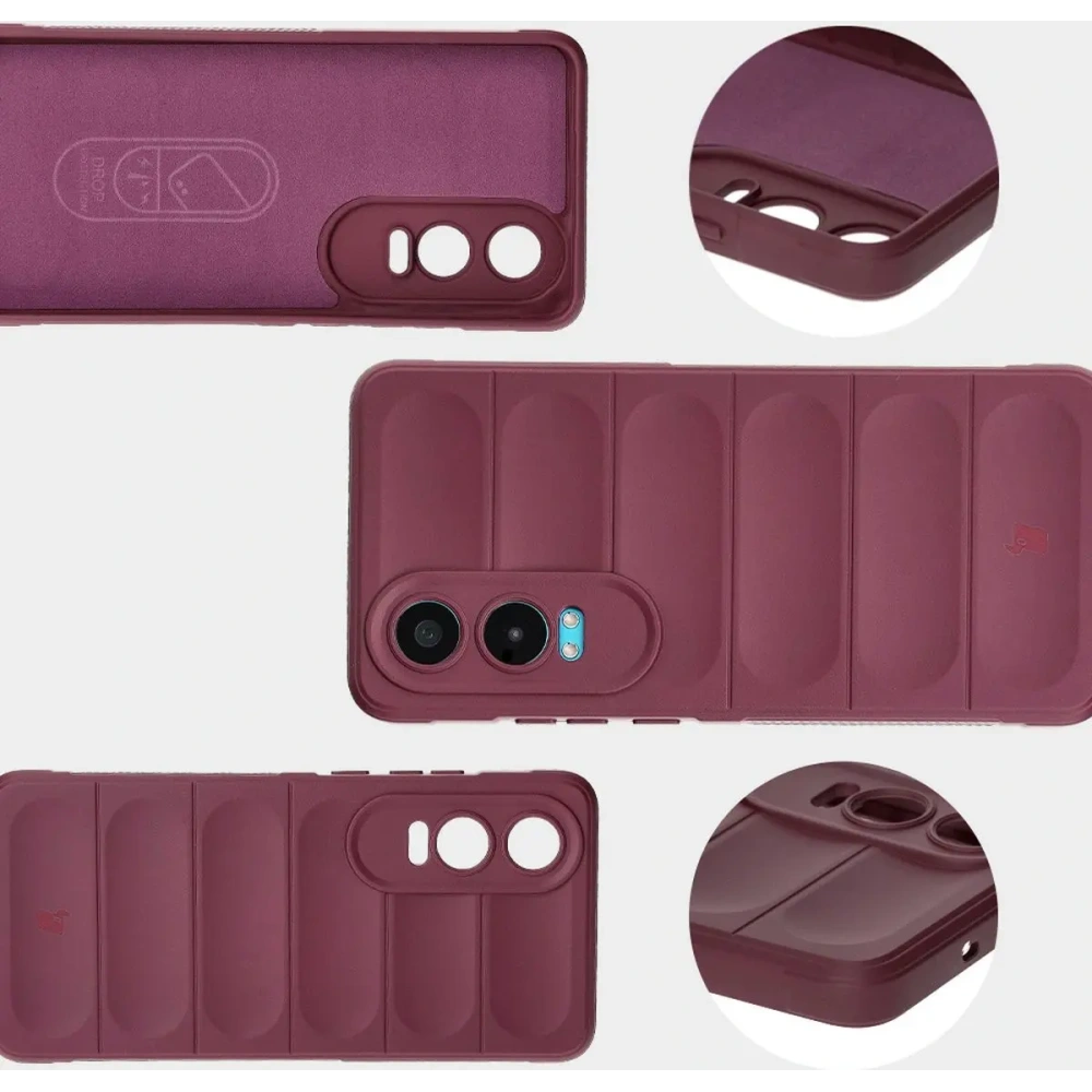 Pancerne etui Bizon Case Tur do OnePlus Nord CE4 Lite 5G ciemnofioletowe