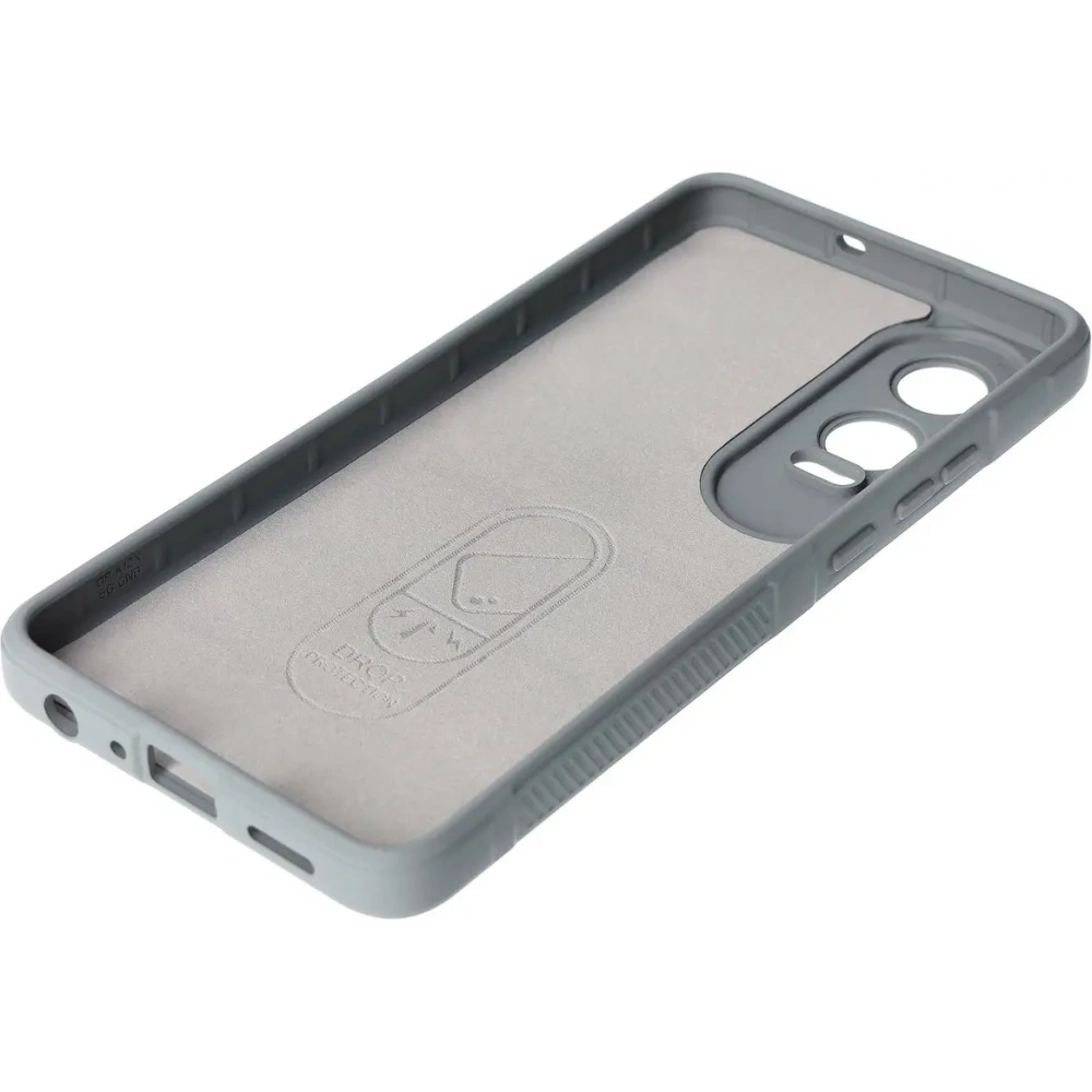 Pancerne etui Bizon Case Tur do OnePlus Nord CE4 Lite 5G jasnoszare