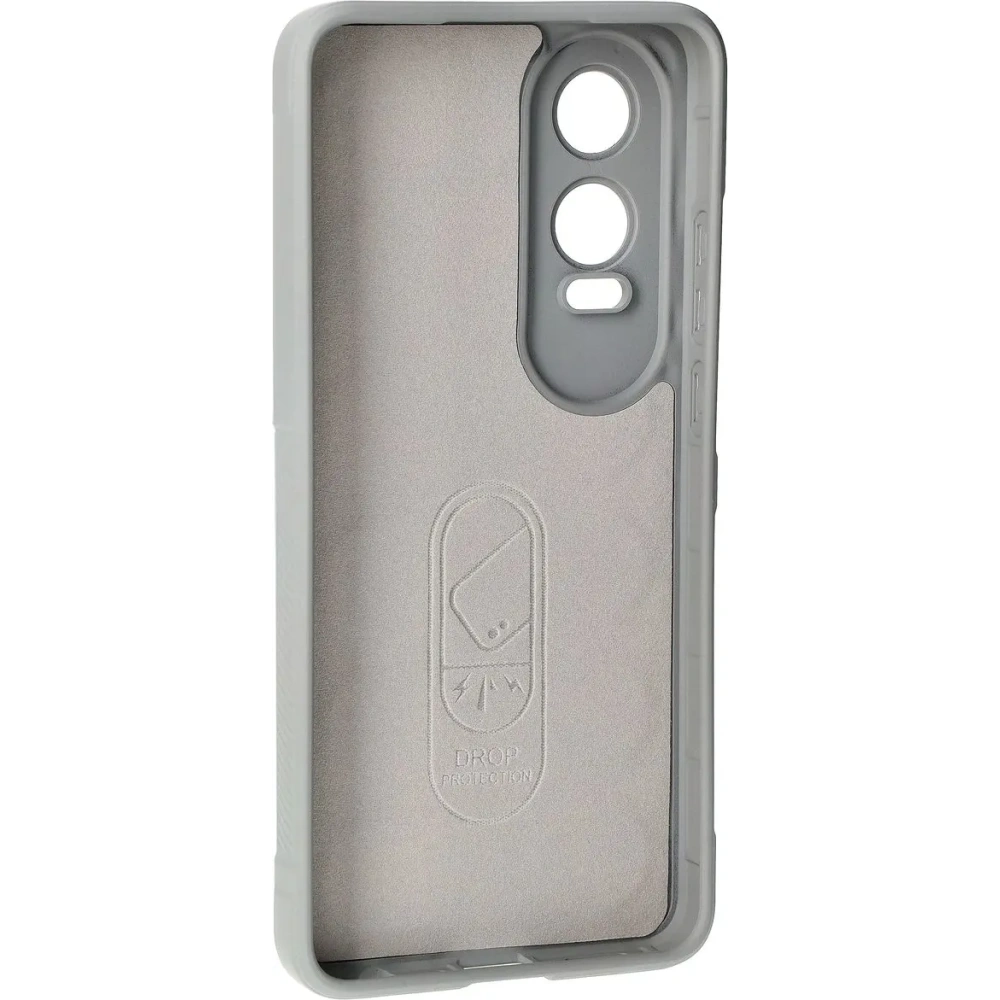 Pancerne etui Bizon Case Tur do OnePlus Nord CE4 Lite 5G jasnoszare