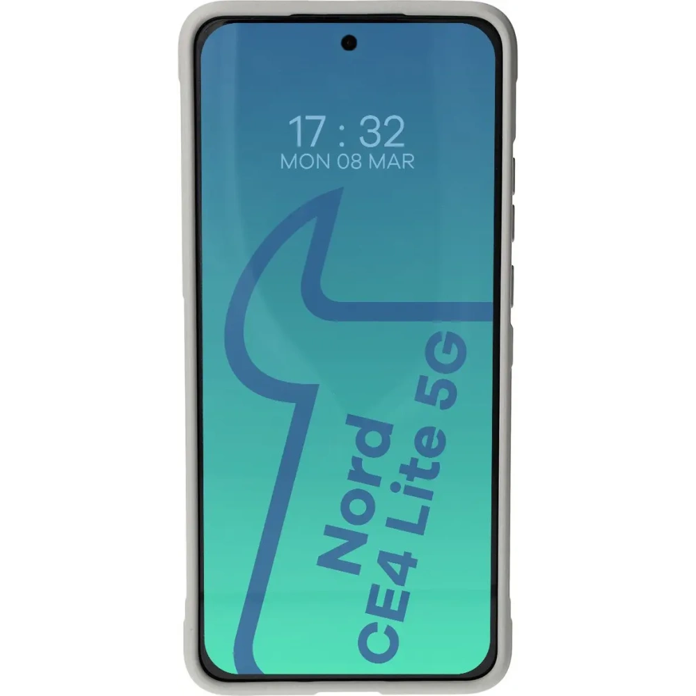 Pancerne etui Bizon Case Tur do OnePlus Nord CE4 Lite 5G jasnoszare