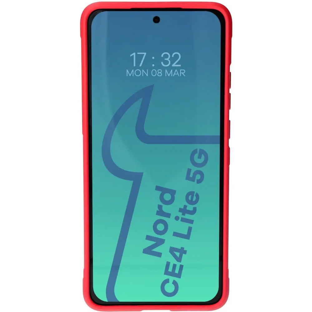 Pancerne etui Bizon Case Tur do OnePlus Nord CE4 Lite 5G czerwone