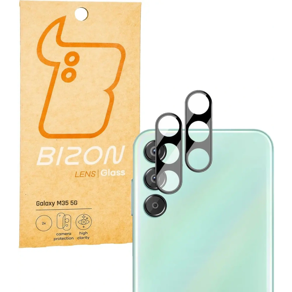 Szkło na aparat Bizon Glass Lens do Samsung Galaxy M35 5G [2 PACK]
