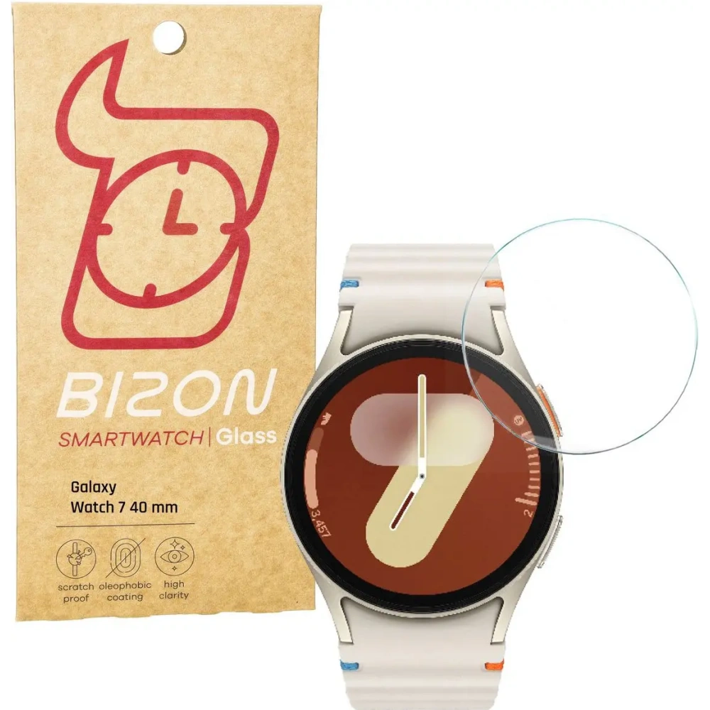 Szkło hartowane na ekran Bizon Glass Watch Clear do Samsung Galaxy Watch 7 40 mm