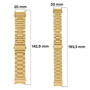 Buy Bizon Strap Watch Aura Samsung Galaxy Watch FE/7/6/6 Classic/5/5 Pro/4/4 Classic gold - BIZ5795 - {ean13} - Home Screen Store Europe