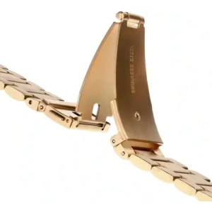 Kup Pasek ze stali nierdzewnej Bizon Strap Watch Aura do Samsung Galaxy Watch FE/7/6/6 Classic/5/5 Pro/4/4 Classic różowozłoty - BIZ6015 - {ean13} - Sklep Home Screen