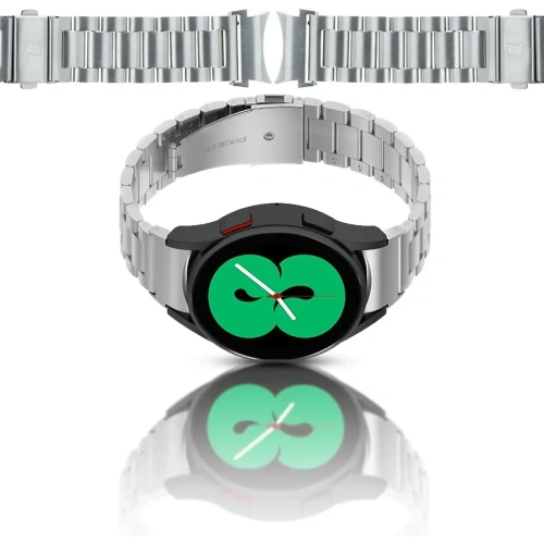 Kup Bizon Strap Watch Aura Samsung Galaxy Watch FE/7/6/6 Classic/5/5 Pro/4/4 Classic argintiu - BIZ6016 - {ean13} - Sklep Home Screen