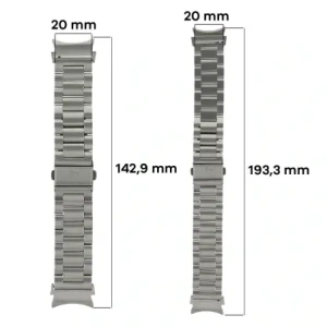 Kup Bizon Strap Watch Aura Samsung Galaxy Watch FE/7/6/6 Classic/5/5 Pro/4/4 Classic ezüst - BIZ6016 - {ean13} - Sklep Home Screen