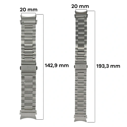 Kup Bizon Strap Watch Aura Samsung Galaxy Watch FE/7/6/6 Classic/5/5 Pro/4/4 Classic argintiu - BIZ6016 - {ean13} - Sklep Home Screen