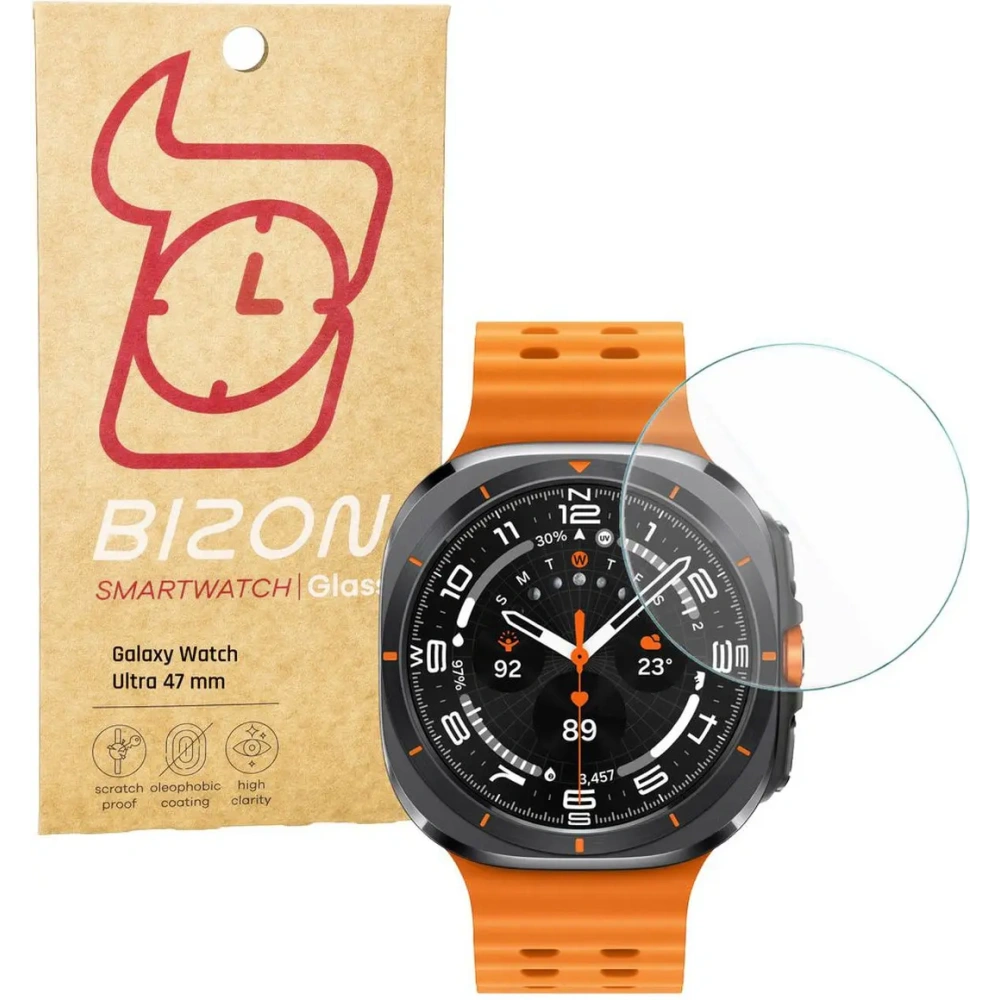 Szkło hartowane na ekran Bizon Glass Watch Clear do Samsung Galaxy Watch Ultra 47 mm