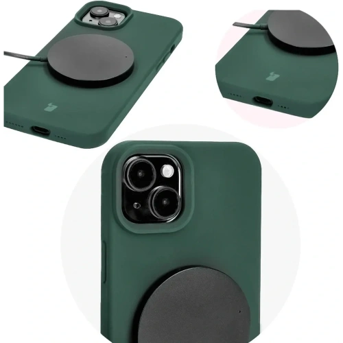 Kup Bizon Soft Case Apple iPhone 15 Plus dunkelgrün - BIZ6021 - {ean13} - Sklep Home Screen