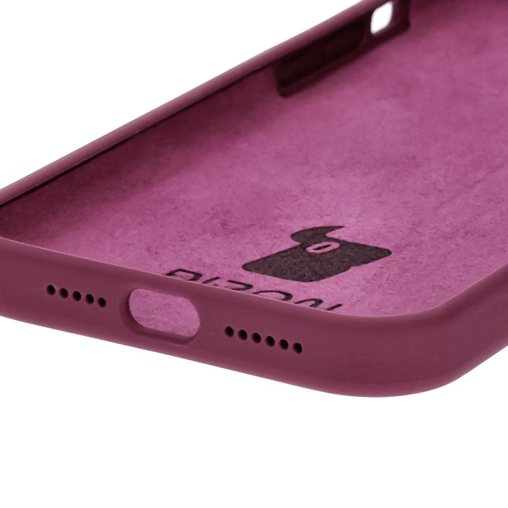 Silikonowe etui Bizon Soft Case do Apple iPhone 15 Plus ciemnofioletowe