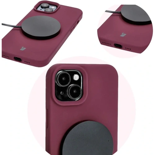 Kup Bizon Soft Case Apple iPhone 15 Plus dunkel lila - BIZ6022 - {ean13} - Sklep Home Screen