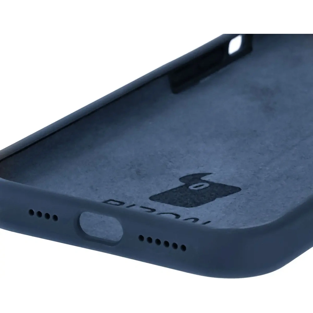Silikonowe etui Bizon Soft Case do Apple iPhone 15 Plus ciemnoniebieskie