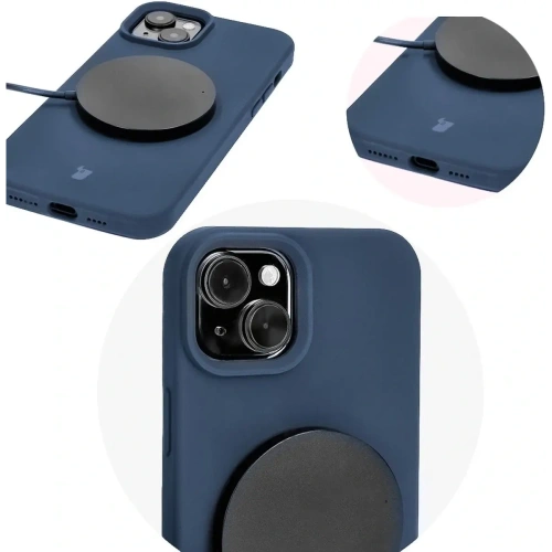 Kup Bizon Soft Case Apple iPhone 15 Plus sötétkék - BIZ6023 - {ean13} - Sklep Home Screen