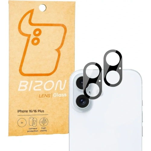 Kup Bizon üveglencse Apple iPhone 16 / 16 Plus [2 Csomag] - BIZ5818 - {ean13} - Sklep Home Screen