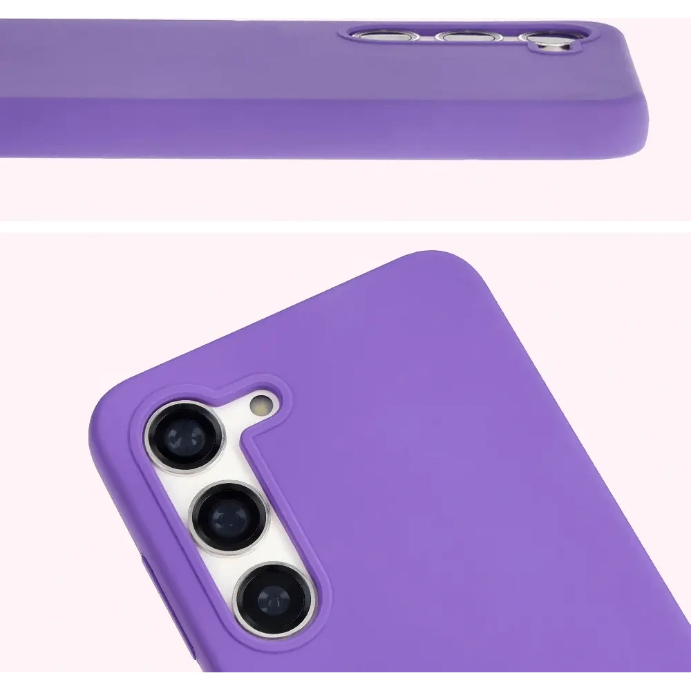 Silikonowe etui Bizon Soft Case do Samsung Galaxy S23 fioletowe