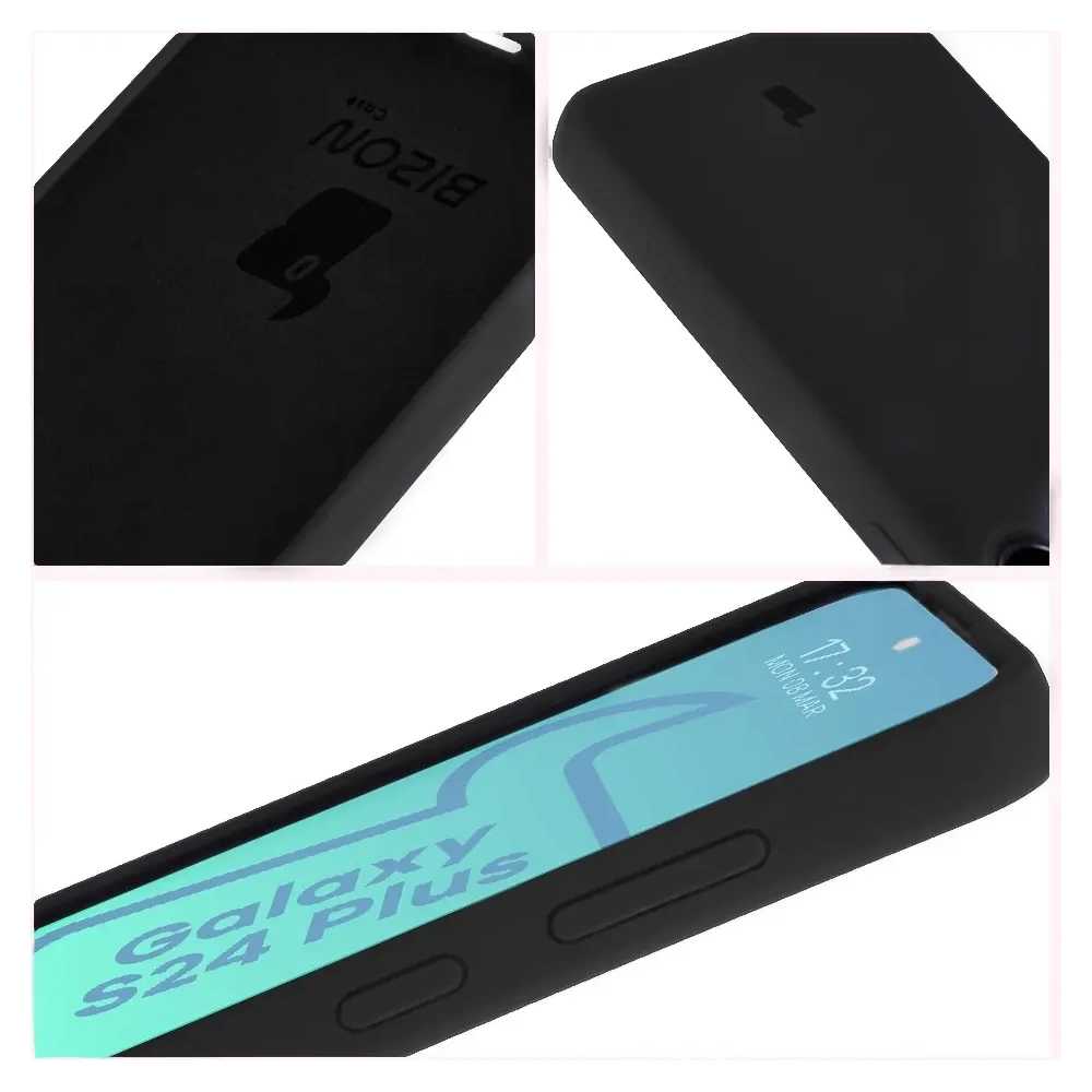 Silikonowe etui Bizon Soft Case do Samsung Galaxy S24 Plus czarne