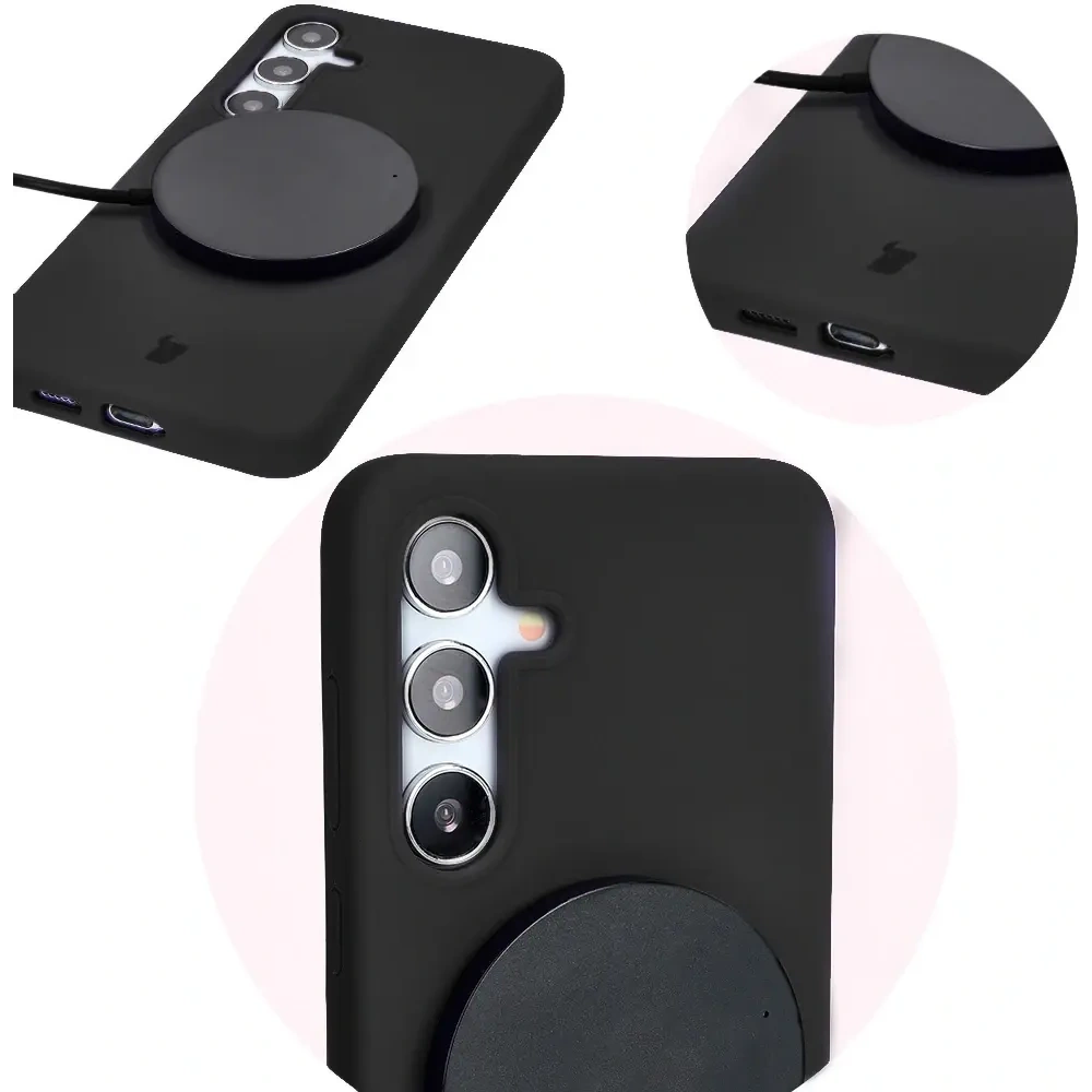 Silikonowe etui Bizon Soft Case do Samsung Galaxy S24 Plus czarne