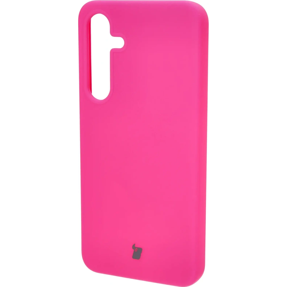 Silikonowe etui Bizon Soft Case do Samsung Galaxy S24 Plus neonowo-różowe