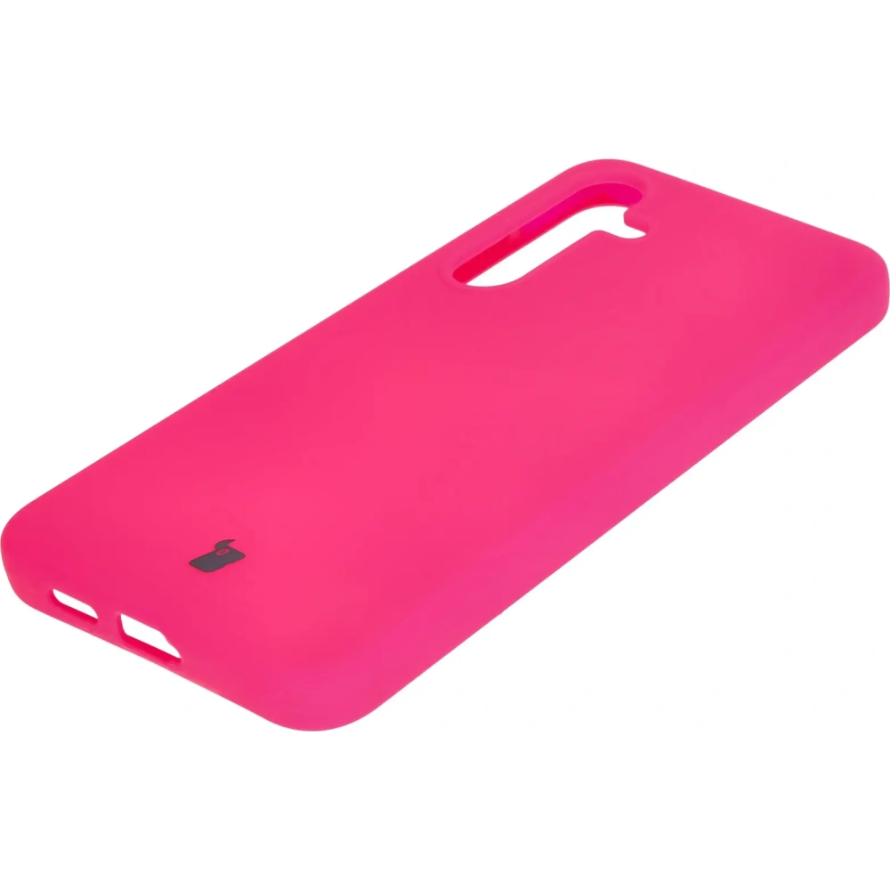 Silikonowe etui Bizon Soft Case do Samsung Galaxy S24 Plus neonowo-różowe