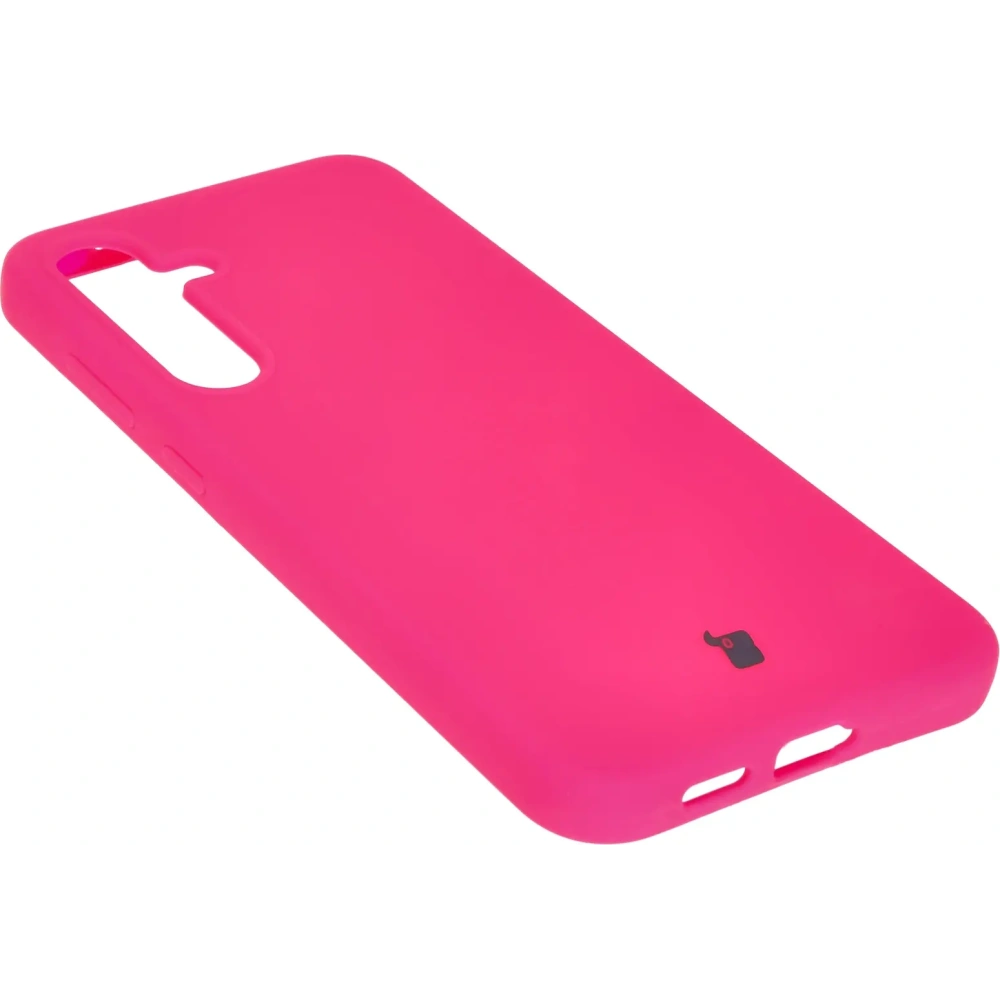 Silikonowe etui Bizon Soft Case do Samsung Galaxy S24 Plus neonowo-różowe