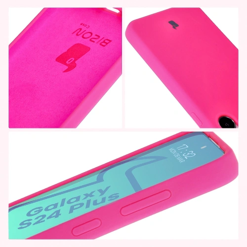 Kup Silikonowe etui Bizon Soft Case do Samsung Galaxy S24 Plus neonowo-różowe - BIZ6031 - {ean13} - Sklep Home Screen