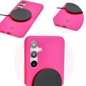 Kup Silikonowe etui Bizon Soft Case do Samsung Galaxy S24 Plus neonowo-różowe - BIZ6031 - {ean13} - Sklep Home Screen