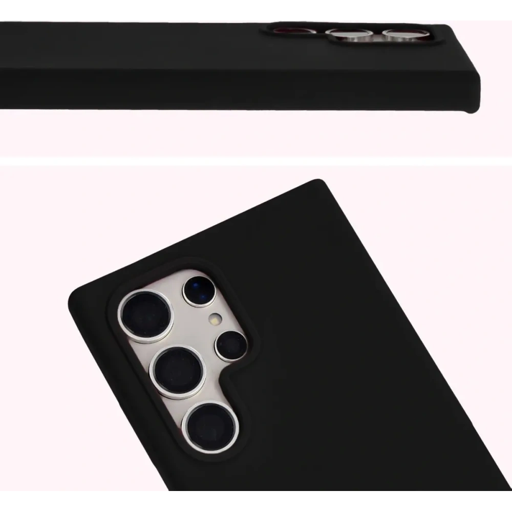 Silikonowe etui Bizon Soft Case do Samsung Galaxy S24 Ultra czarne