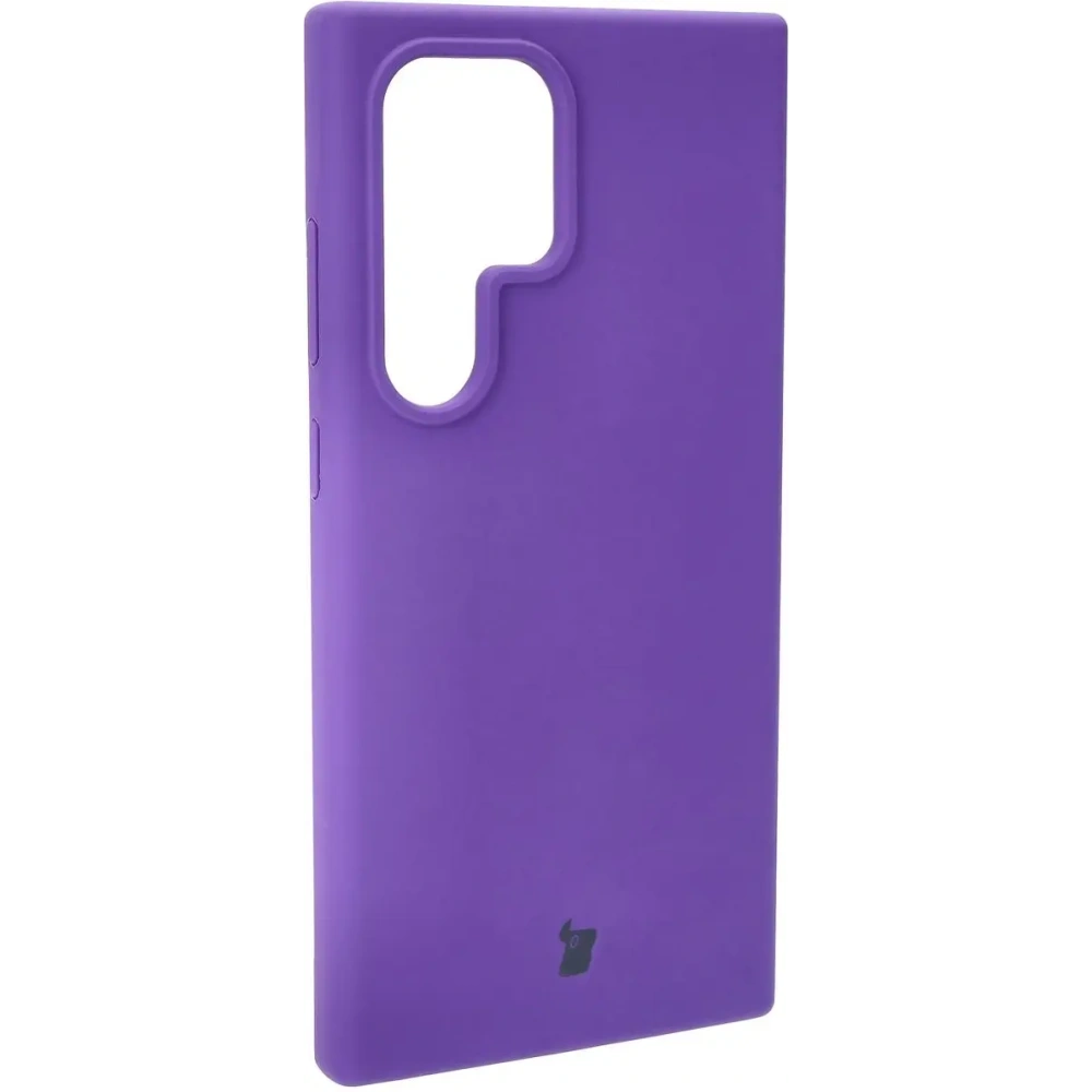 Silikonowe etui Bizon Soft Case do Samsung Galaxy S24 Ultra fioletowe