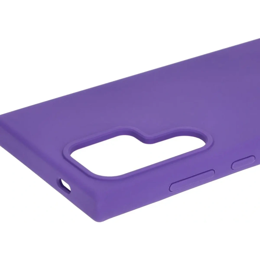 Silikonowe etui Bizon Soft Case do Samsung Galaxy S24 Ultra fioletowe