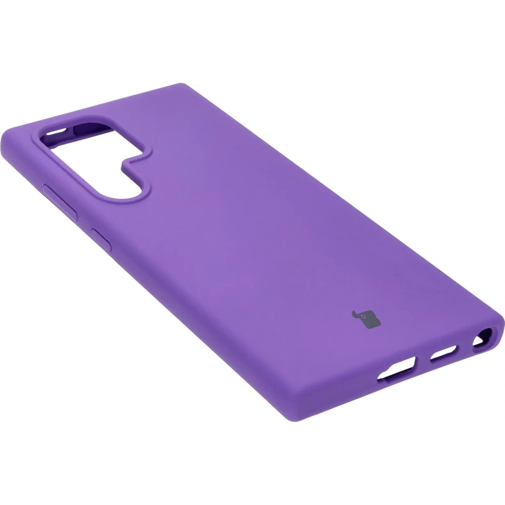 Silikonowe etui Bizon Soft Case do Samsung Galaxy S24 Ultra fioletowe