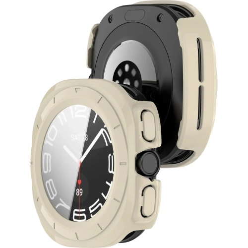 Kup Bizon Case+Glass Uhr Samsung Galaxy Watch Ultra 47 mm beige - BIZ6036 - {ean13} - Sklep Home Screen