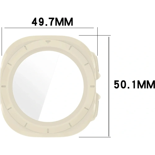 Kup Bizon Case+Glass Uhr Samsung Galaxy Watch Ultra 47 mm beige - BIZ6036 - {ean13} - Sklep Home Screen