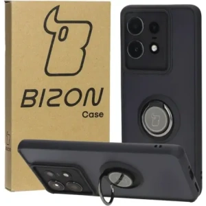 Buy Bizon Case Hybrid Ring Motorola Edge 50 Pro smoky with a black frame - BIZ6038 - {ean13} - Home Screen Store Europe