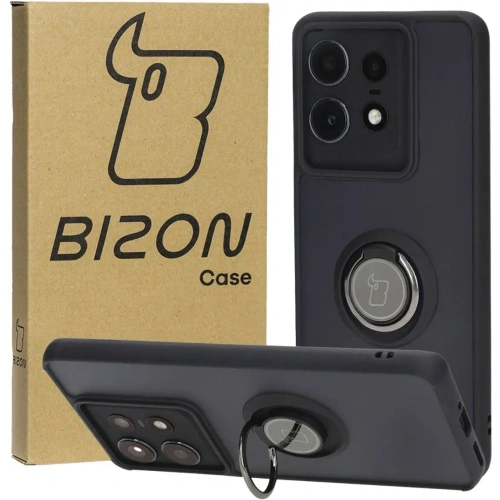 Buy Bizon Case Hybrid Ring Motorola Edge 50 Pro smoky with a black frame - BIZ6038 - {ean13} - Home Screen Store Europe