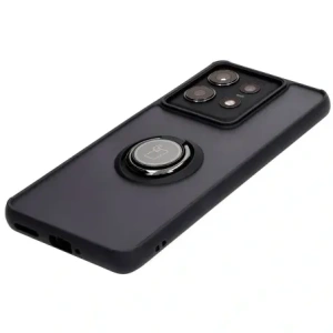 Kup Caz Hybrid Bizon Ring Motorola Edge 50 Pro fumuriu cu un cadru negru - BIZ6038 - {ean13} - Sklep Home Screen