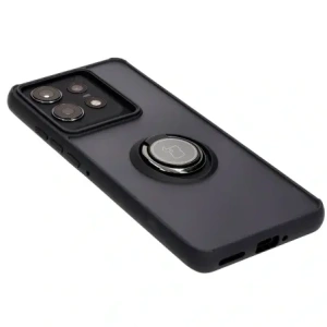 Kup Caz Hybrid Bizon Ring Motorola Edge 50 Pro fumuriu cu un cadru negru - BIZ6038 - {ean13} - Sklep Home Screen