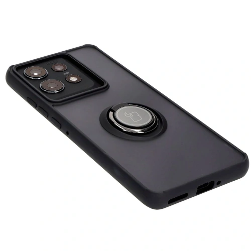 Buy Bizon Case Hybrid Ring Motorola Edge 50 Pro smoky with a black frame - BIZ6038 - {ean13} - Home Screen Store Europe